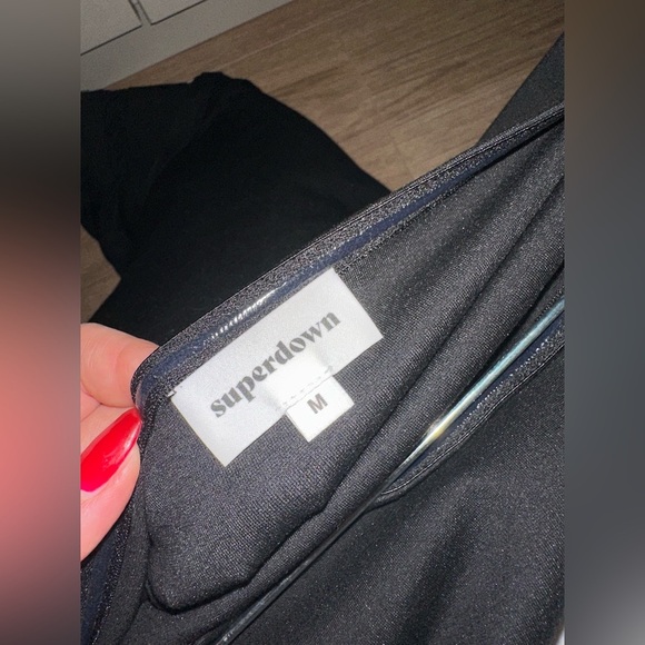 Superdown magdalena black tube mesh dress Size Medium - Picture 8 of 9